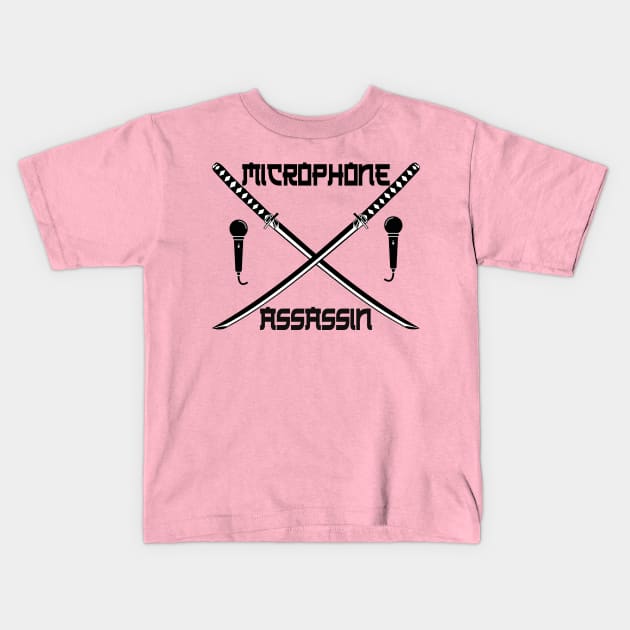 Microphone Assassin Kids T-Shirt by THRILLHO